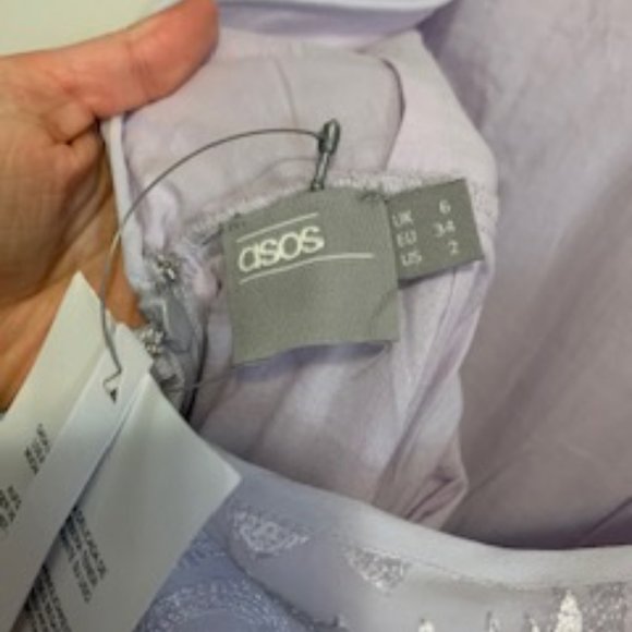 Asos Purple beaded Dress - Picture 2 of 4